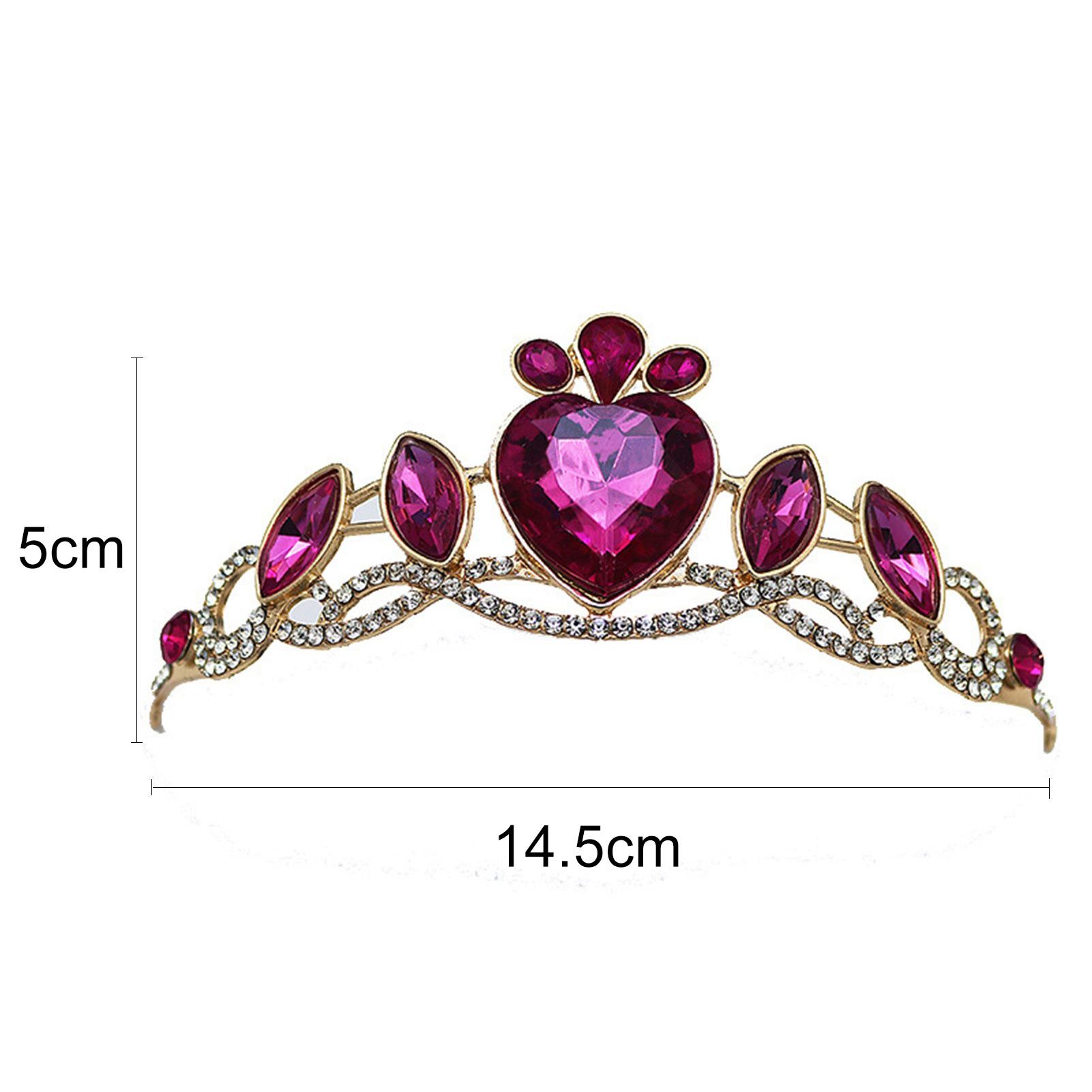 Tiaras y coronas de boda para novia, diadema de princesa con diamantes de imitación brillantes, joyería para el cabello para de cumpleaños para mujeres y niñas, diademas de cristal