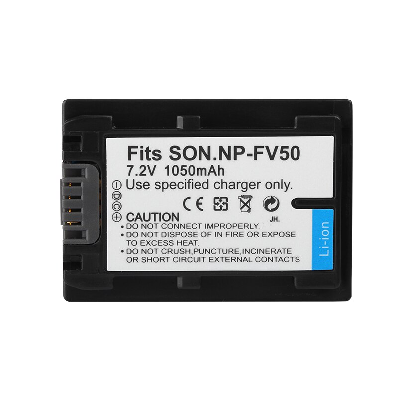 Dinto-batería recargable para cámara, pila para Sony NP-FV50 NP-FV30, NP-FV40, CX170, XR150, XR350, XR550, 1050mAh, HDR-CX150E, NPFV50 NP FV50