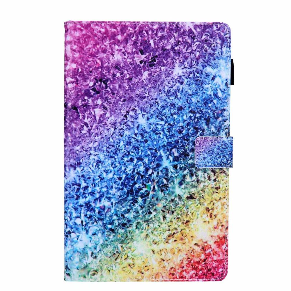 Unicorn Cute Leather Case For Samsung Tab A 8.0 SM-T290 SM-T295 Tablet Cover For Galaxy Tab A 8.0 Case Fundas: qi cai zuan