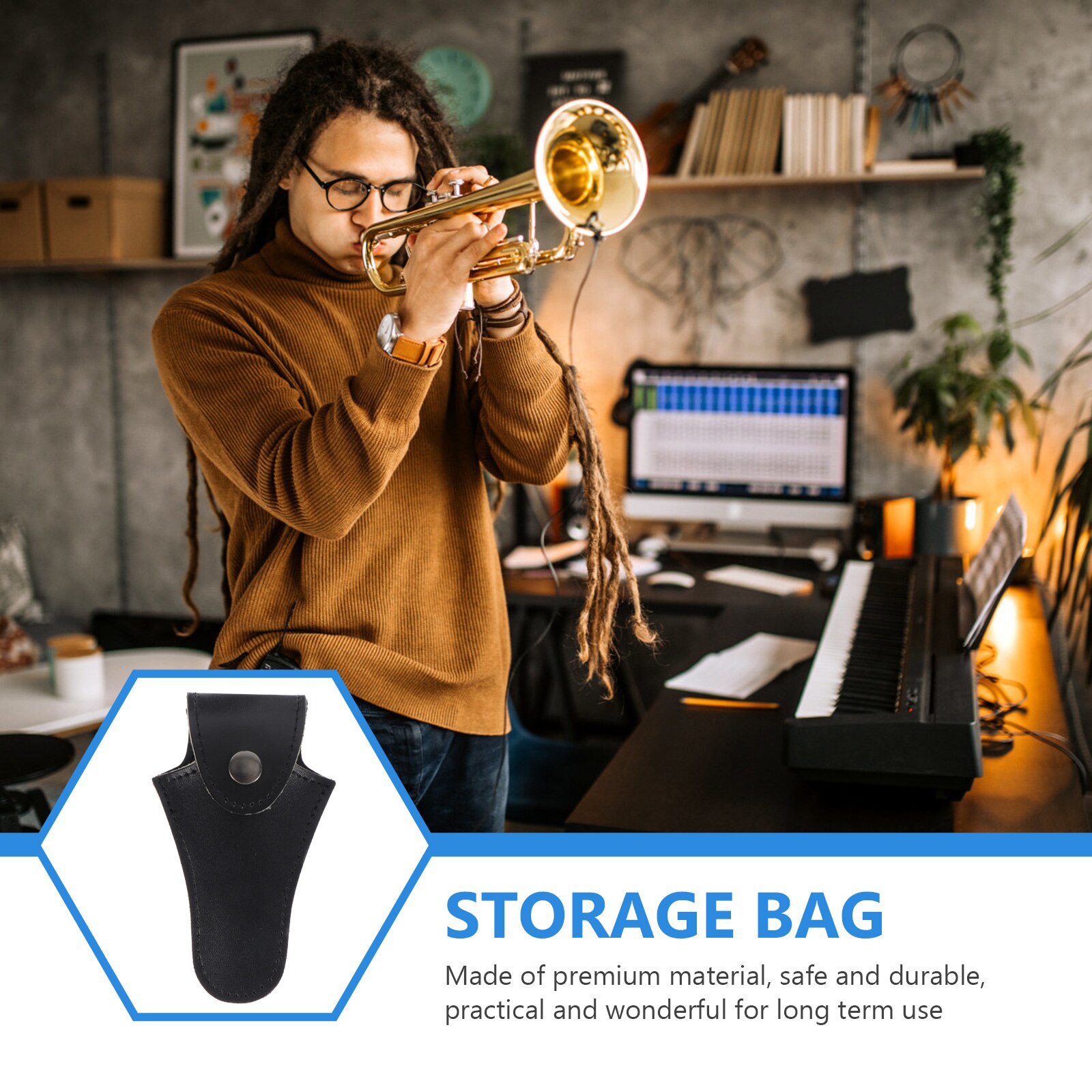 Tender Horn Mouthpiece Bag Horn Mouthpiece Cover Horn Mouthpiece Storage Bag