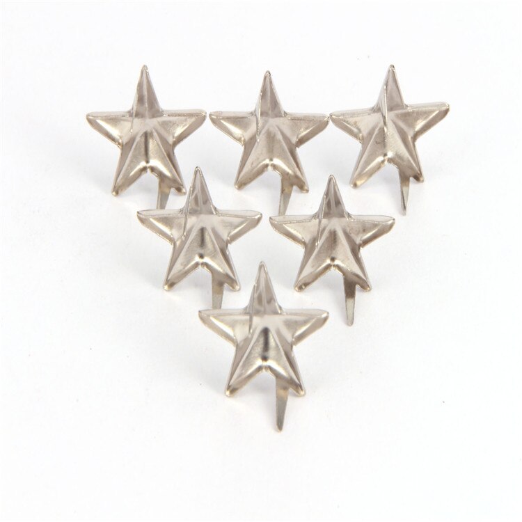 Stjärna nagelnit jacka skor väska tillbehör gör det själv utsmyckningar för scrapbooking brads scrapbook brons guld sliver