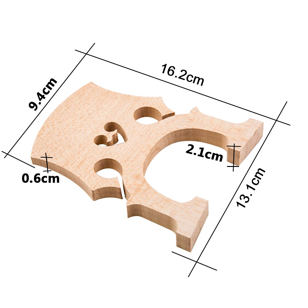 1Pc Vervanging Deel 3/4 Maple Brug Voor Contrabas Contrabas Upright Bass Muziekinstrumenten Vervanging Deel