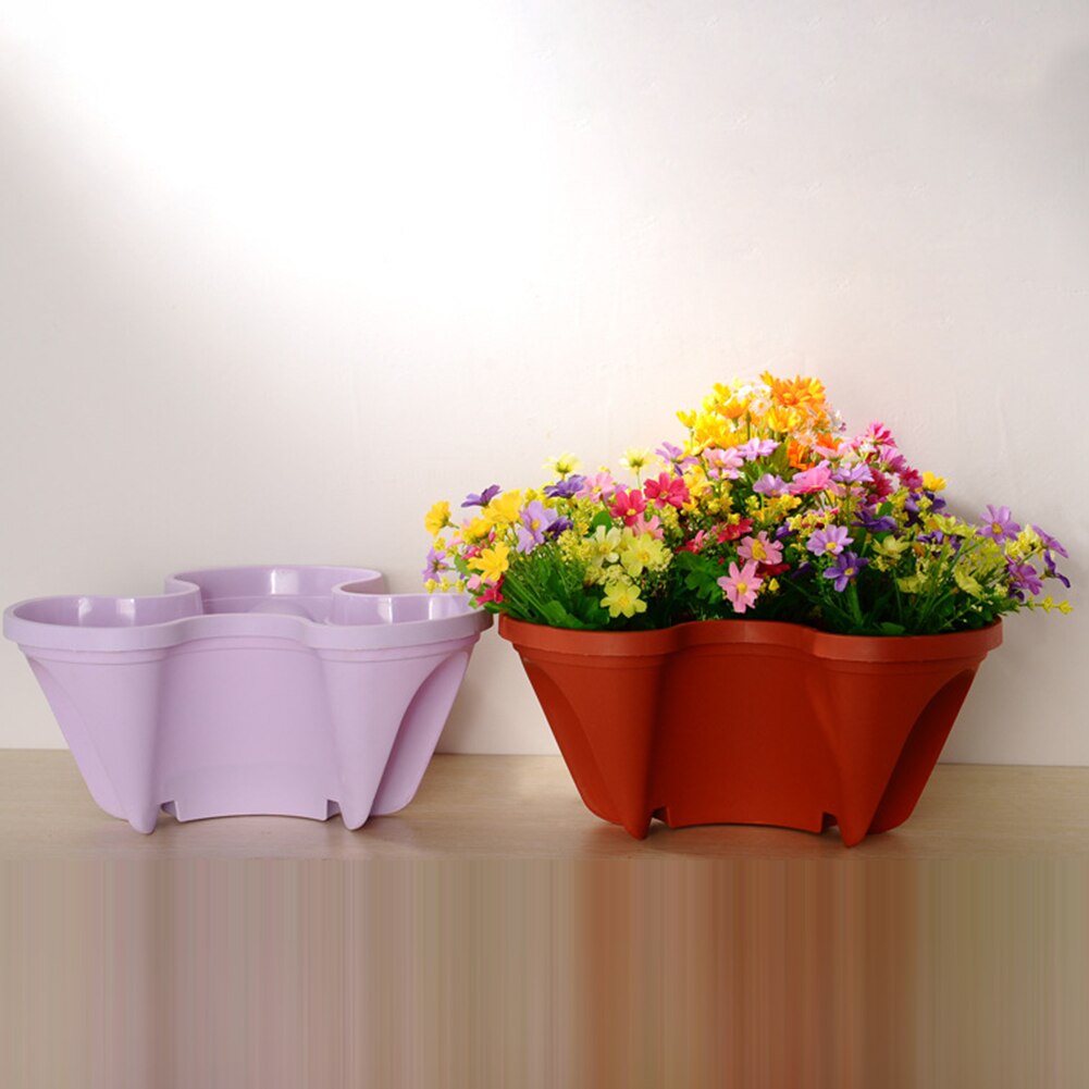 1pc holdbare plastik stabelbare lodrette urtepotte frøplanteholder haveplanteindretning цветочный горшок