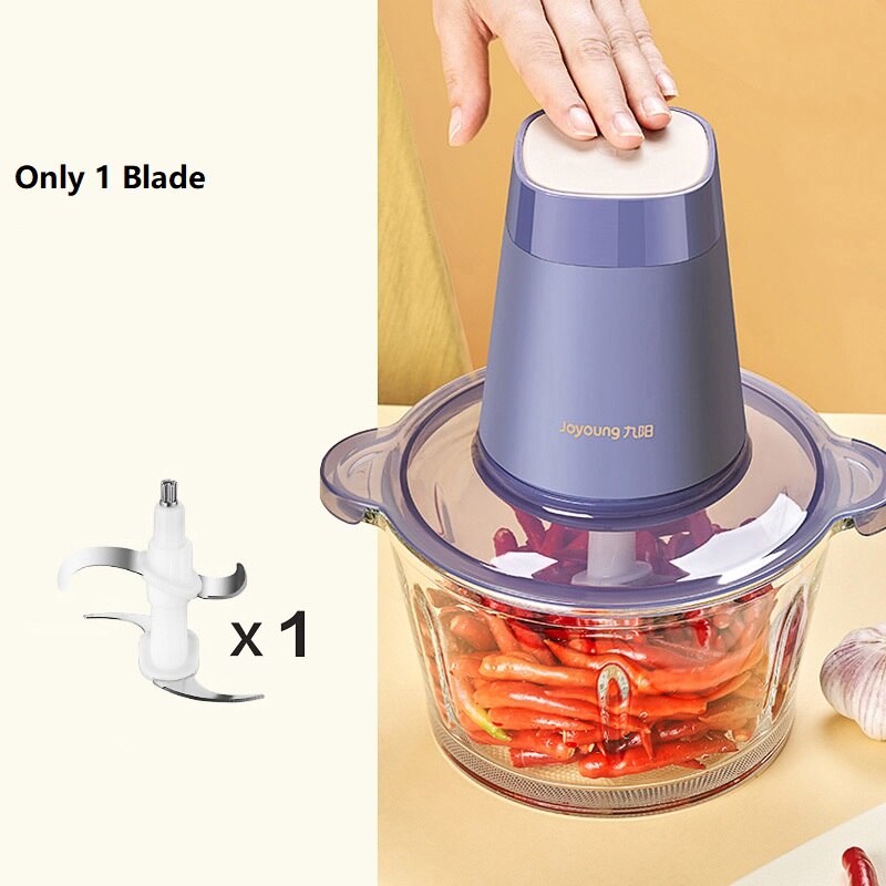 2L Kitchen Electric Meat Grinder Home Appliances Automatic Food Vegetables Meat Grinding Machine 220V: glass 1blade / UK