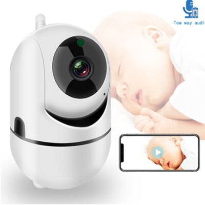 Babymonitor rystende hoved babymonitor babymonitor babyplejeindretning til forældre: 720p eu-stik
