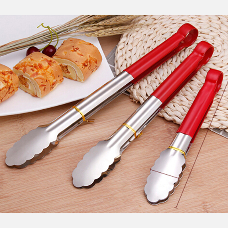 Nouvelle pince à nourriture en acier inoxydable Snack friteuse Buffet servant des pinces France friture pince à nourriture de cuisine