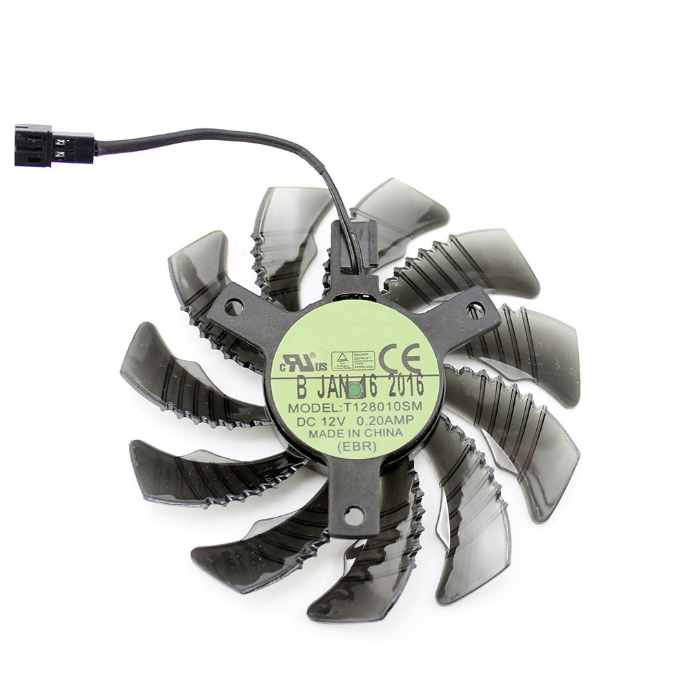 78 MM T128010SM GTX960 ventilateur 12 V ventilateur de refroidissement GV-N960OC pour Gigabyte GTX 960 ventilateur graphique carte vidéo refroidisseur ventilateur PLD08010S12H ventilateur: 2PIN
