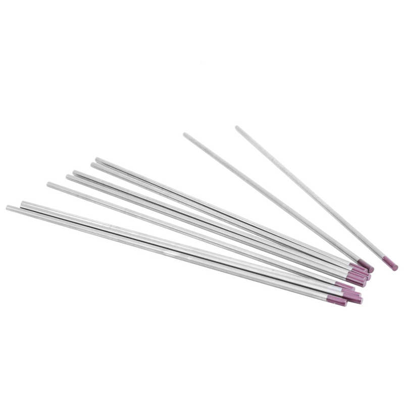 10pcs WES TIG Tungsten Electrode Purple Tip Welding Rods Consumable 0.12 x 6.9in
