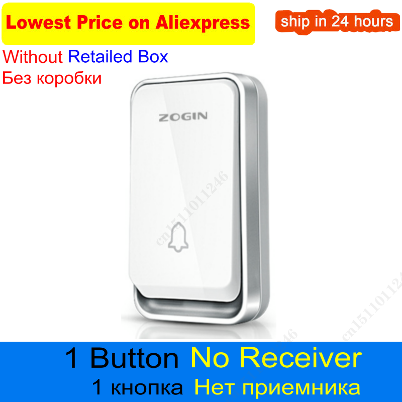 Wireless Doorbell Waterproof Self-powered Button Smart Door Bell Sets Home Welcome Outdoor House Chimes Receiver: 1 Button No Receiver / UK plug