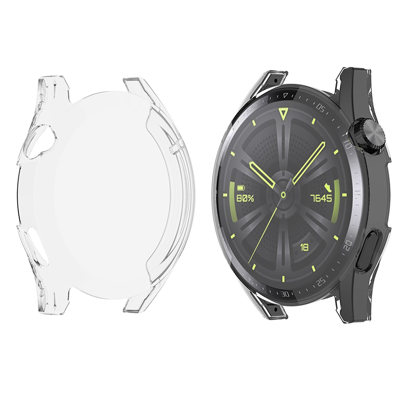 Funda de TPU para Huawei Watch GT3 de 46mm, funda protectora de pantalla suave y completa de 42Mm, fundas de parachoques para Huawei GT 3: xxxxl / Arena rosa