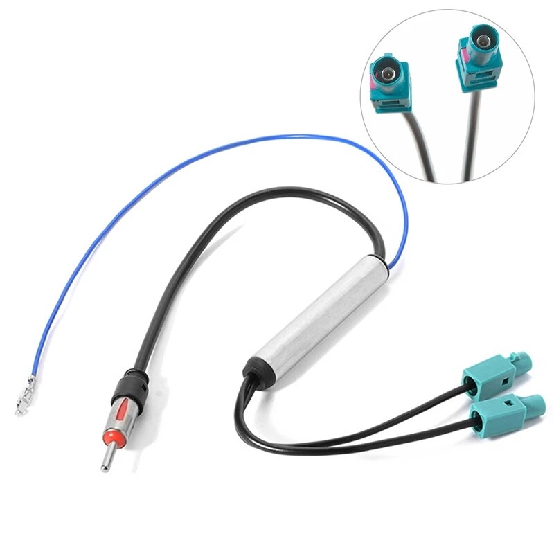 Adapter-Universe Adattatore Antenna Radio DIN Con Fakra Z Per Auto - Diversità E Alimentazione Phantom, Compatibile Con Quadlock