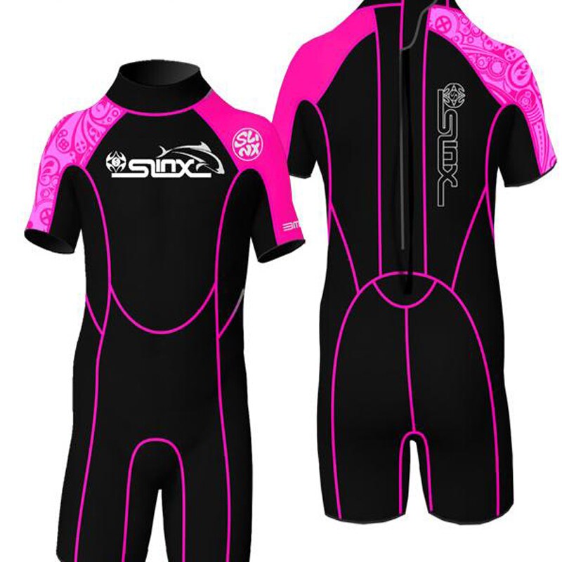 Slinx Kids neoprene 2mm wetsuit junior for boys rash guard girls swimming bathing shorty wetsuits kid