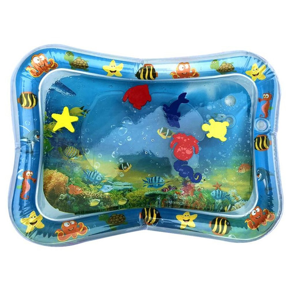 Été enfants gonflable coussin d'eau motif océan tapis de jeu en plein air enfant jeu coussin d'eau jouet épaissi garçon fille coussin d'eau