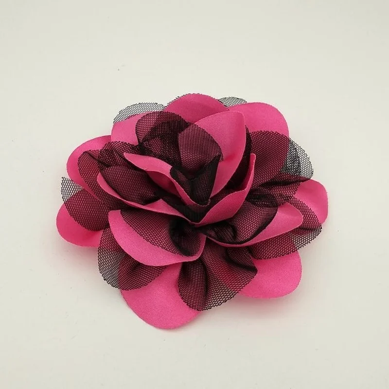 Vintage Stof Bloem Broches voor Vrouwen Kraag Pinnen Sjaal Gesp Corsage Bruiloft Sieraden Kleding & Accessoires: Imitation Rhodium Plated