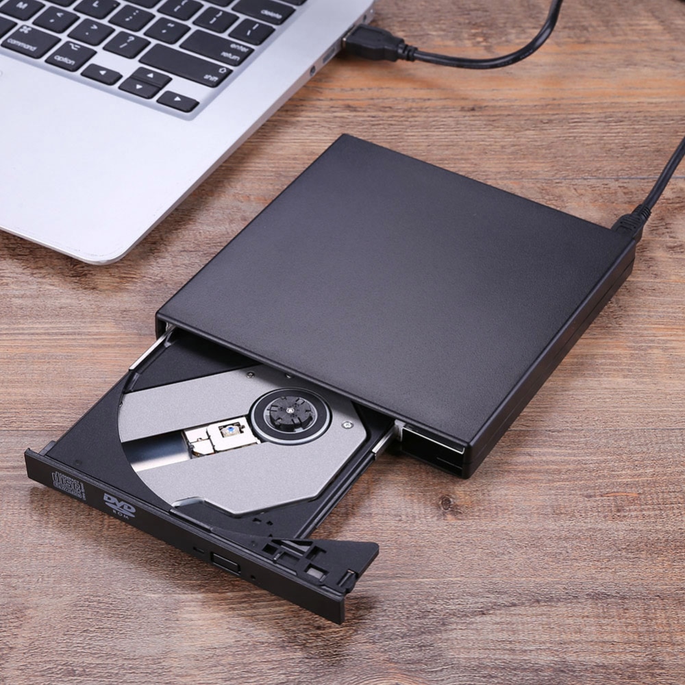 Usb 2.0 externe cd-rw-brander, cd-dvd-rom-combo-brander  cd 24x voor computer, laptop, notebook, pc