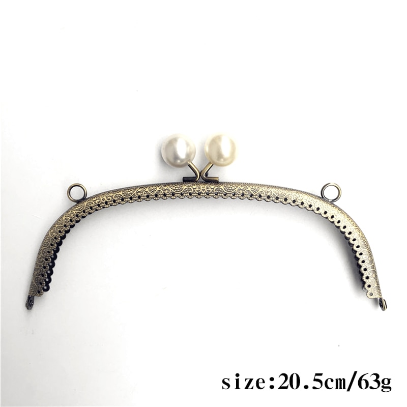 FASHIONS KZ Metal Purse Frame Handle Bronze Curved Embossed Kiss Clasp Handle 10.5cm~20cm for DIY Purse Bag Accessories KZ151324