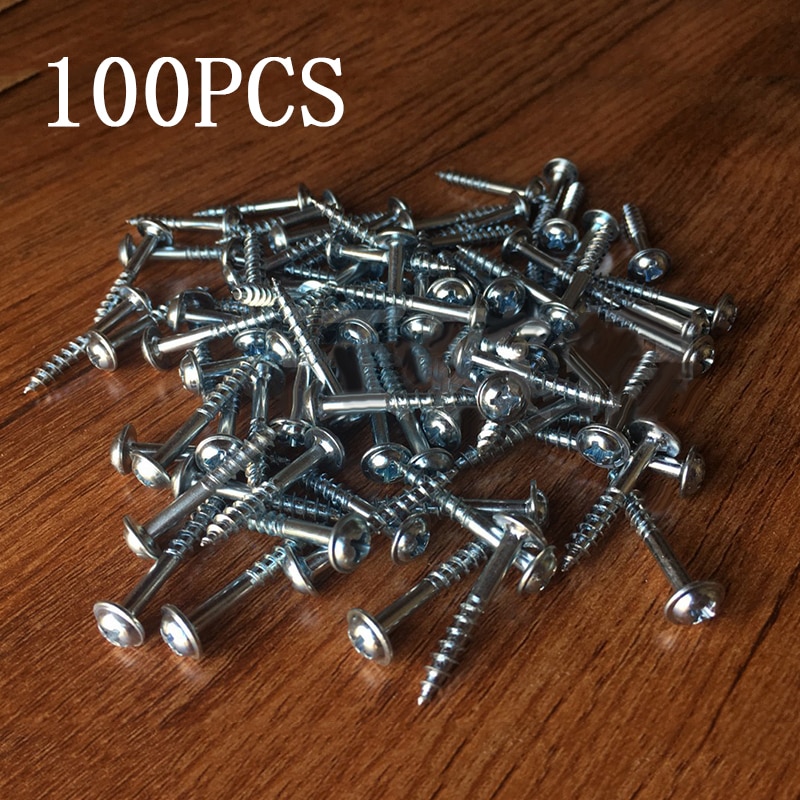 Kit de tornillos de rosca automática para herramienta de Proyecto de carpintería, ST-27, agujero de bolsillo, sistema de plantilla Kreg, piezas para madera de 16 ~ 22mm de grosor, 100 Uds.