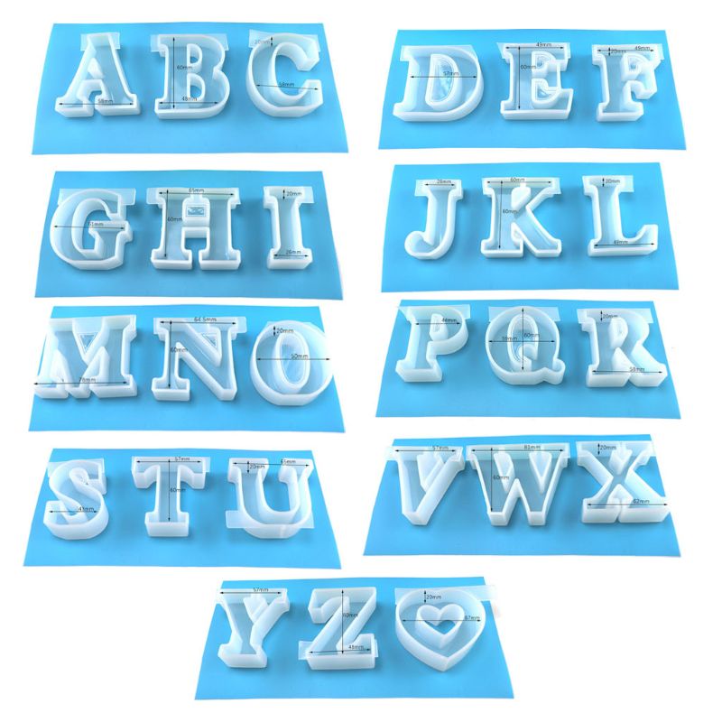 Moule résine alphabet