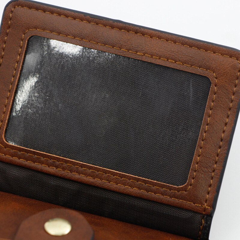 Porta carte di credito per uomo e donna portafoglio in pelle PU con tasca portamonete