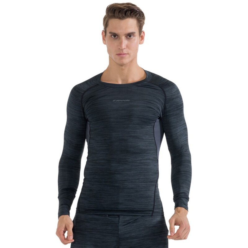 Topp gym långärmad kompression man sport t-shirts torr snabb långärmad löpning fitness kläder t-shirts toppar
