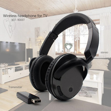 Professionele Draadloze Headset Voor Tv Pc Computer MP3 Tv Over-Ear Headset Ondersteuning Fm Functie Met Usb Zender