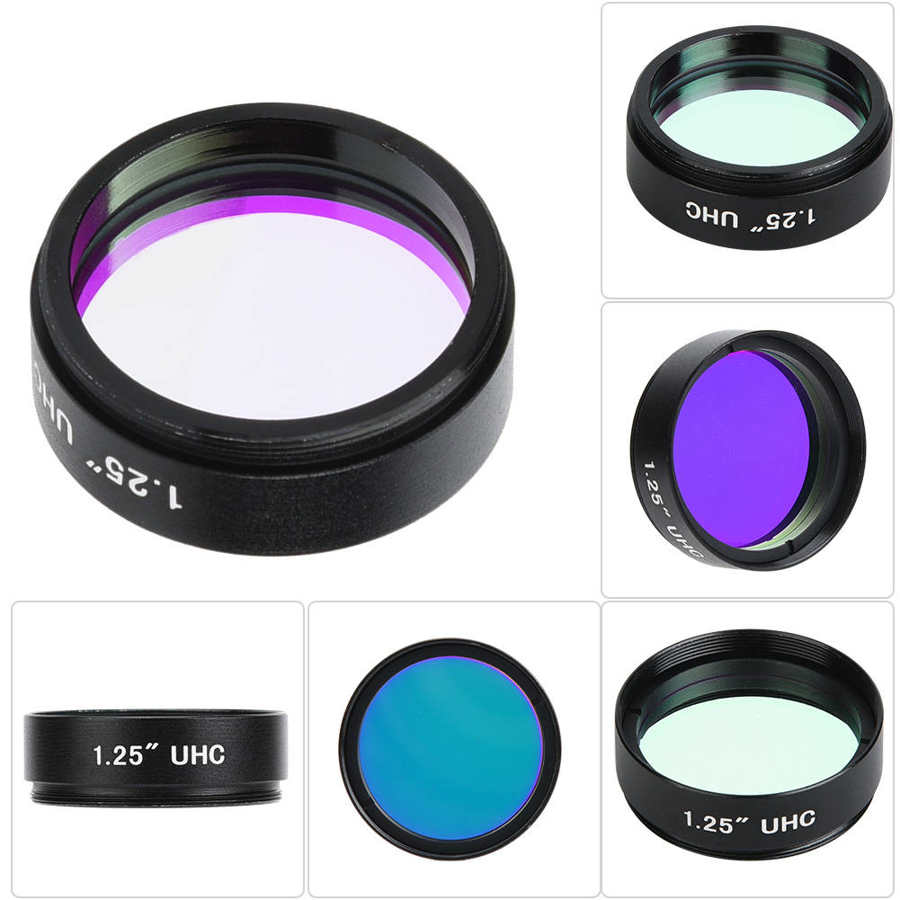 1.25 Inch 31.7mm Filter UHC Light Pollution Inhibition Lens Universal for Astronomical Telescope Monocular Eyepiece Lens