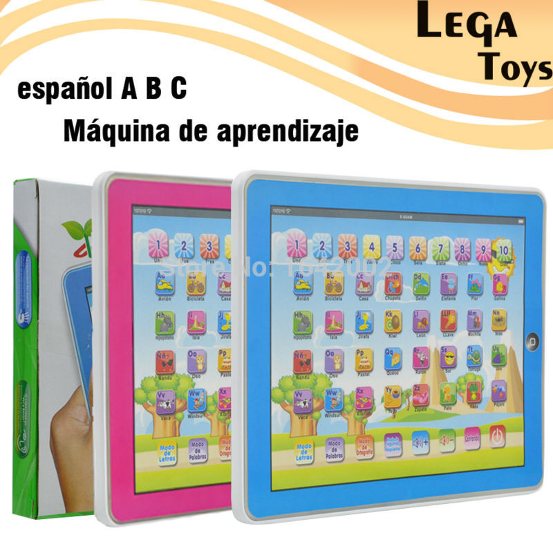Spaans Alfabet Kind Tablet Punt Lezen Touch Enable Laptop Compluter Educatief Speelgoed Playmobel Details voor kinderen