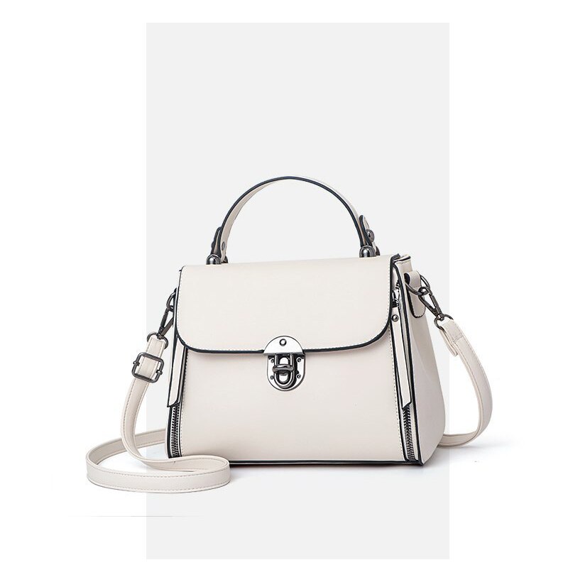 Luxe Dames Schoudertassen Leuke Type Pu Meisjes Diagonaal Tas Casual Mode Kleine Vierkante tassen: Beige
