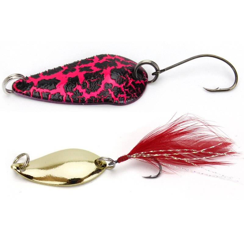 12pcs spoon-shaped shell willow leaf all-metal bait fishing gear metal fishing lures lure spinnerbait deep diving lure