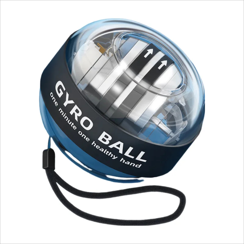 Forearm Exerciser Muscle Fitness Equipment Gyroscope Gyro Wrist Ball Booster Trainer Hand Exercise Grip Glow: Brown