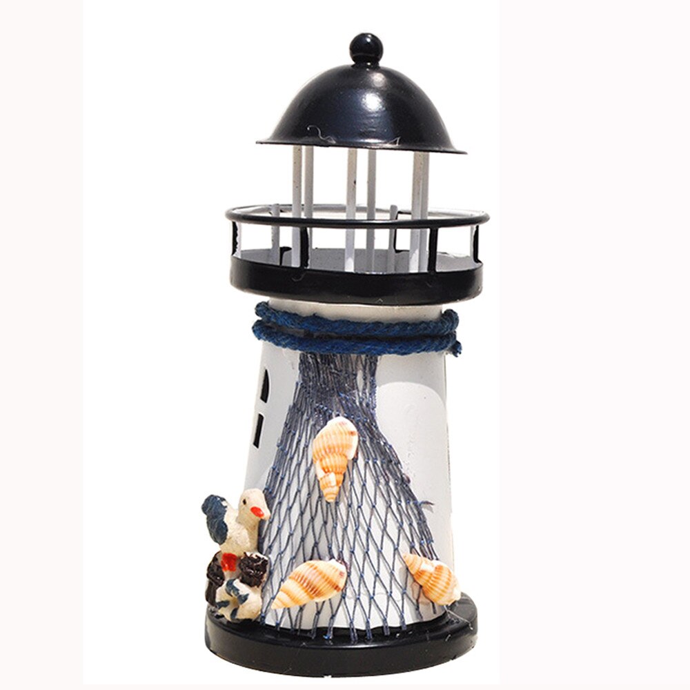30# Lighthouse Iron Candle Holder Nautical Beach Anchor Decoration Wedding Christmas Lighting Decor Cotillon Fiestas Eventos: Default Title