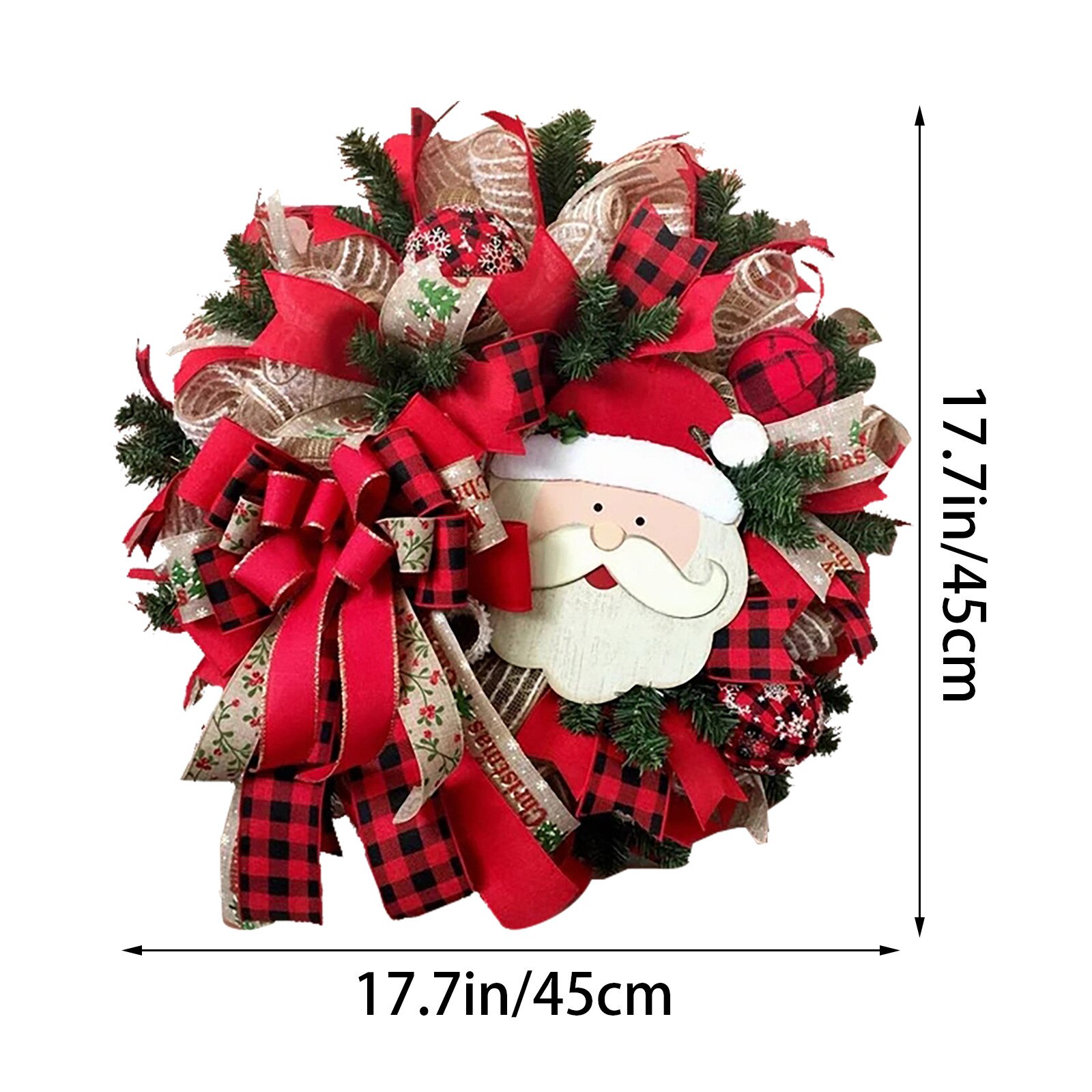 Suszone kwiaty dekoracyjne nowe ozdoby choinkowe drewniane świecące ełk zawieszka na choinkę ornament сухоцветы: D 45cm