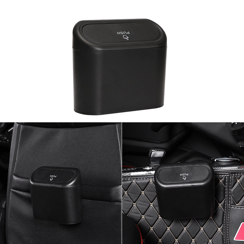 Car Trash Bin Garbage Dust Case Box Auto Storage Case Garbage Dust Case Box trash can Black Red Yellow Brown Blue Car Trash can
