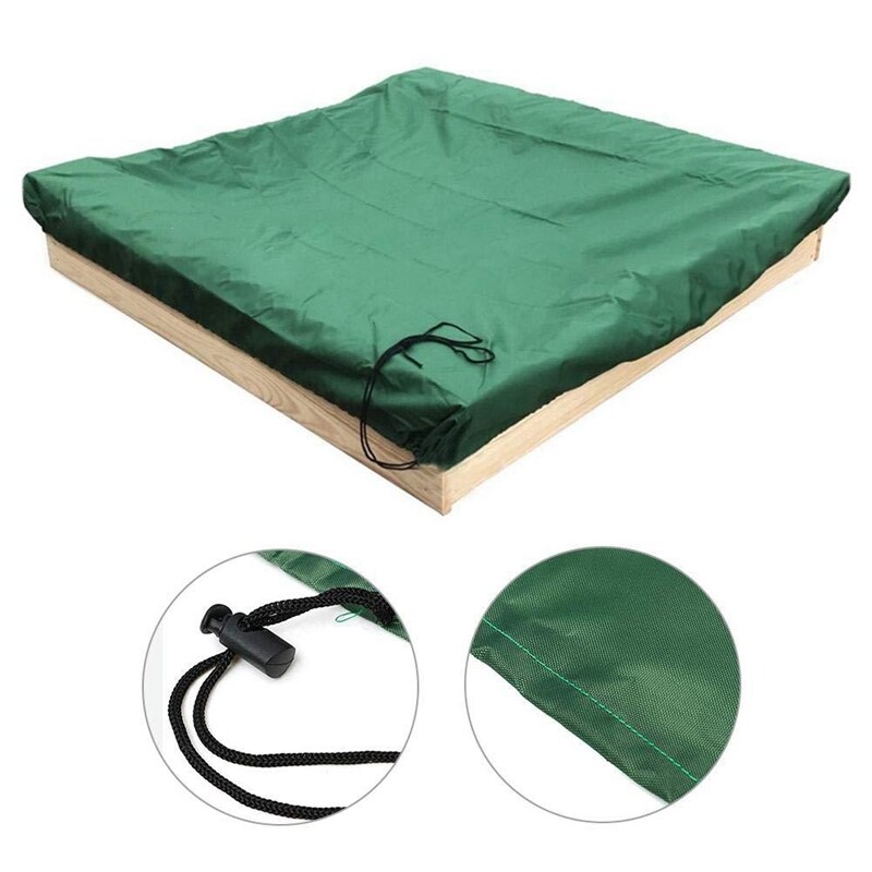 Quadratische Wasserdichte Oxford Tuch Staub Abdeckung Baldachin Kordelzug Sandkasten Sandkasten Staubdicht Abdeckung