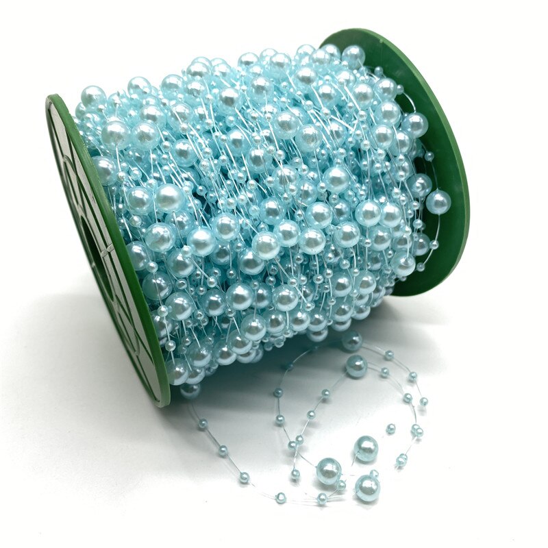 5Meter 3 + 8mm Angelschnur Künstliche Perlen Blume Perlen Kette Girlande Blumen Hochzeit Party Dekoration Diy Zubehör: 13