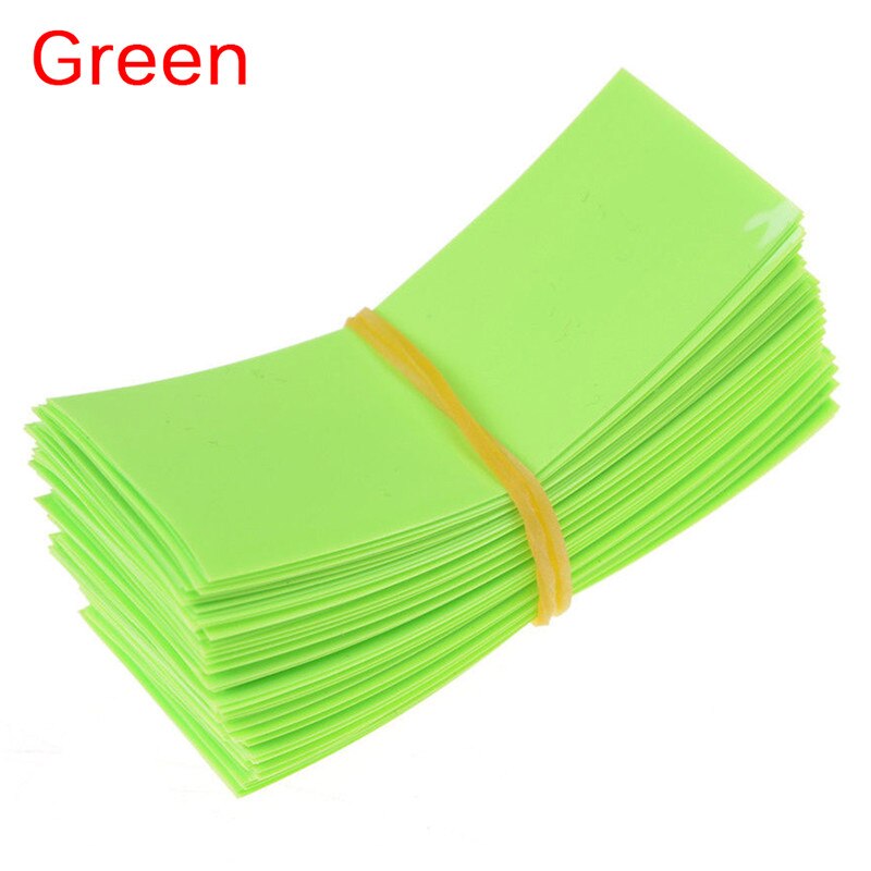 100PCS Li-ion PVC Heat Shrink Tubing 18650 Battery Wrap Precut Size 72*18.5mm Battery Film Tape Battery Cover