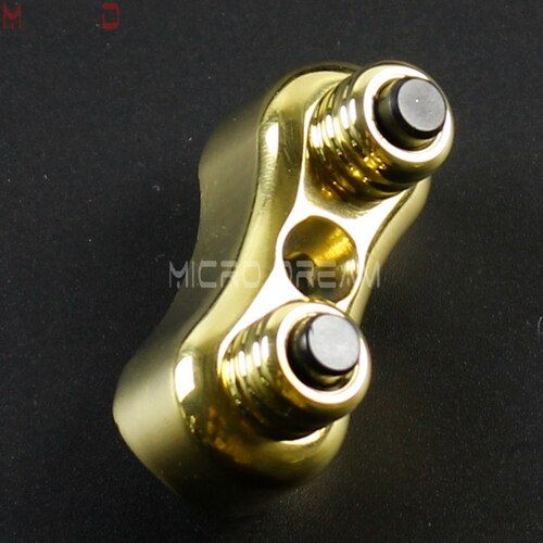 Motorrad Jahrgang Schalter 7/8 &quot;&Ampere; 1&quot; Lenker Mini Schalter Umschalten drücken-Geschmack Block für Harley Kreuzer Cafe Rennfahrer sportster: Messing