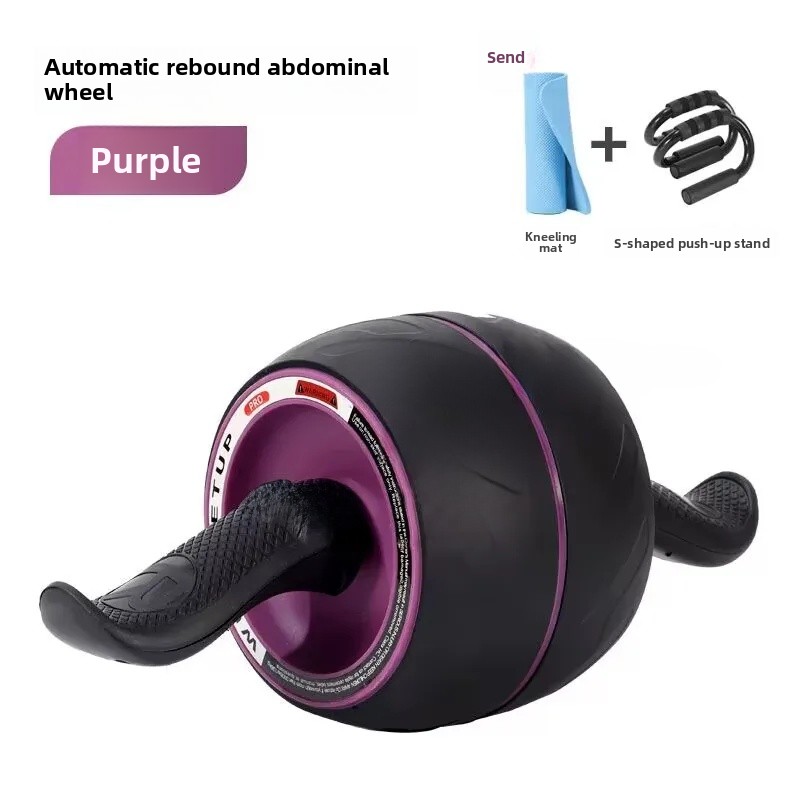 Roda abdominal de salto automático uso doméstico equipamento de treinamento muscular abdominal exercício silencioso perda de peso rolos abdominais nós: Verde
