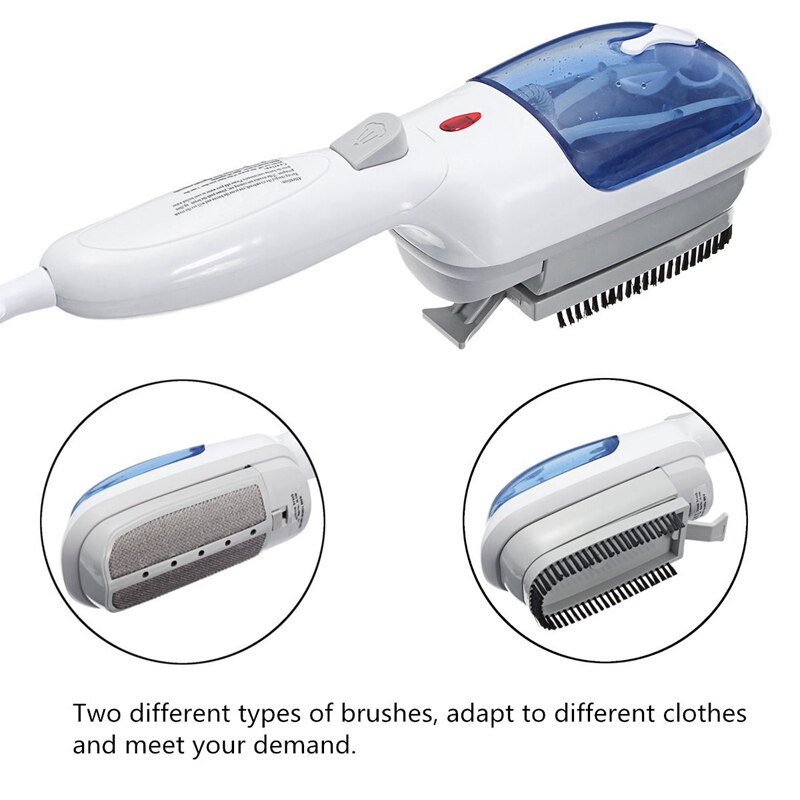 Handheld Garment Steamer Brush Portable Steam Iron For Clothes Generator Ironing Steamer For Underwear Steamer Iron White + blue