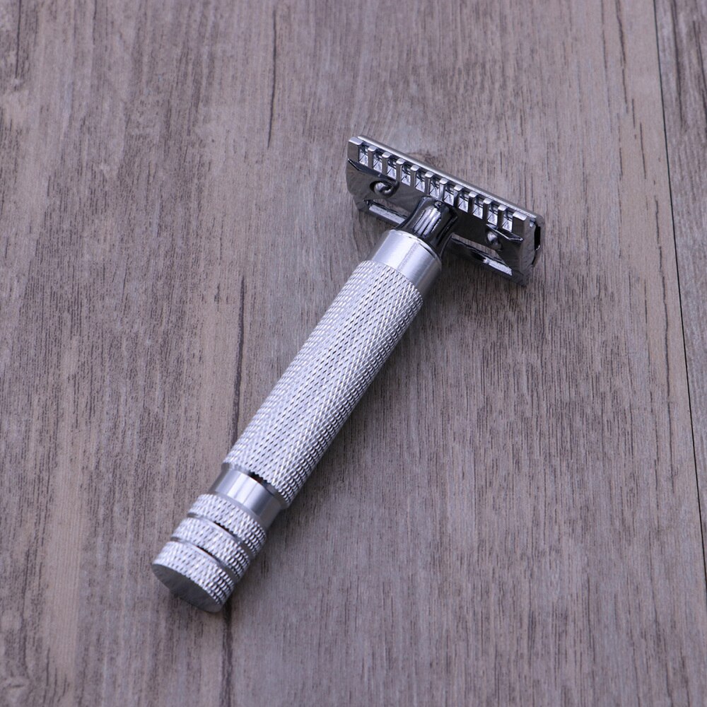 Rasoir de sécurité à Double tranchant en acier inoxydable pour hommes (modèle 1)