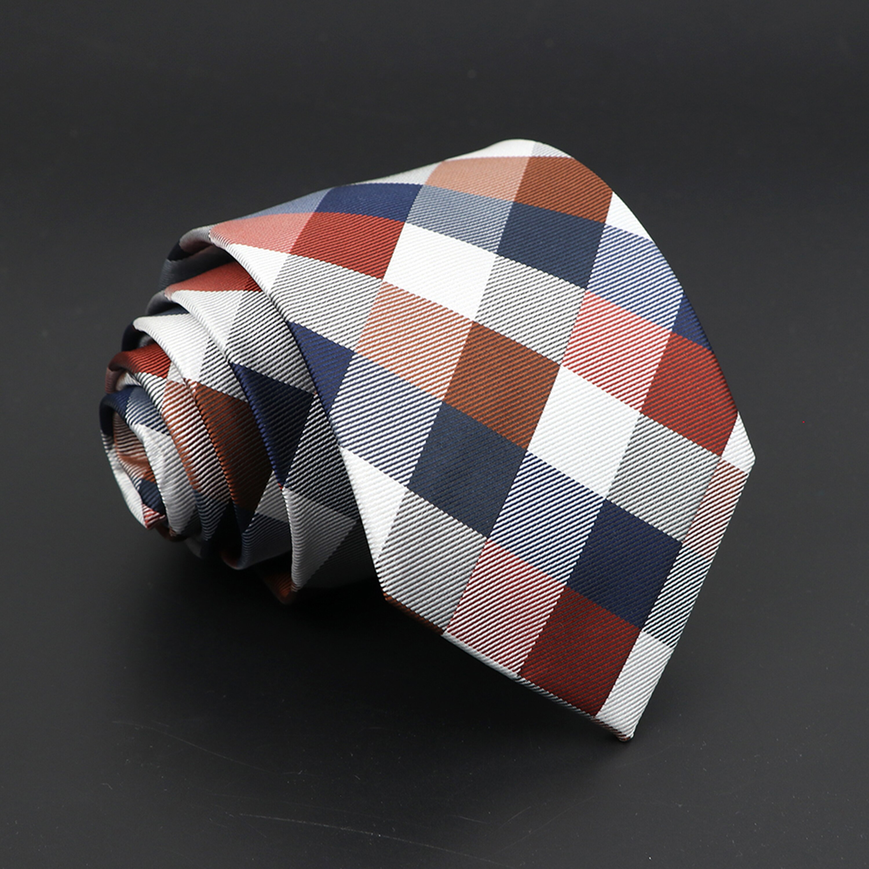 Neue männer Klassische Plaid Krawatte Luxus Streifen 8cm Jacquard Krawatte Alle-Spiel Krawatte Für Geschäft Hochzeit Party täglichen Verschleiß Zubehör