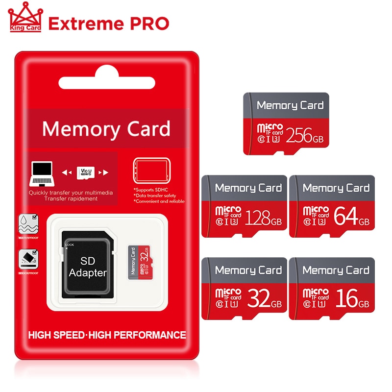 High speed Memory Card Micro SD TF Card 16 32 64 GB Class 10 Flash Microsd 128GB 256GB for Smartphone Adapter