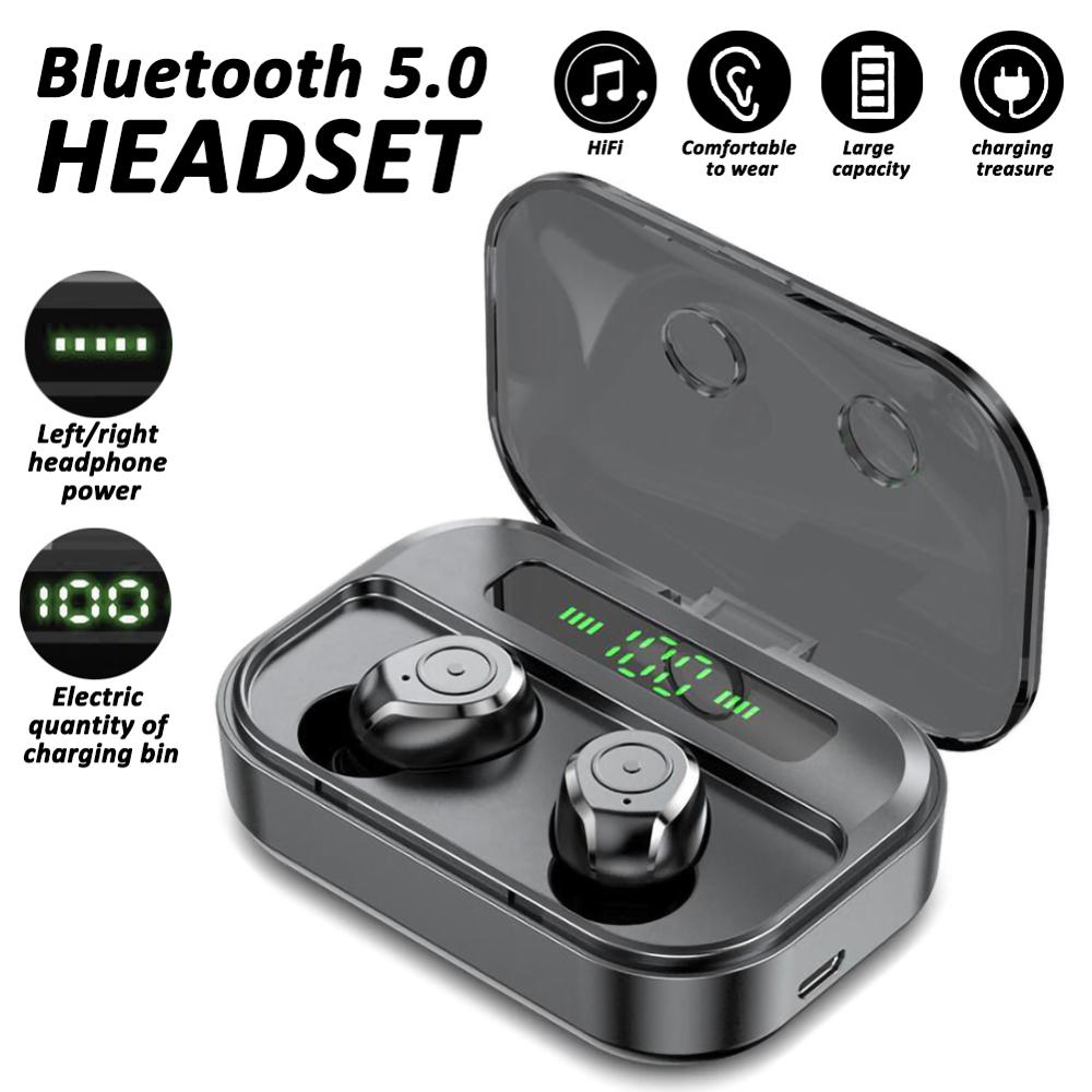 Tws Bluetooth 5.0 Headset M7S Draadloze Headset Stereo Gaming Headset Mini Oordopjes 1500Mah Opladen Doos