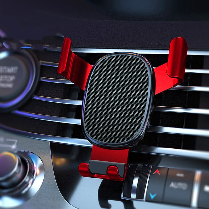 Vehicle mobile phone holder navigation bracket for automobile car air outlet support gravity universal bracket