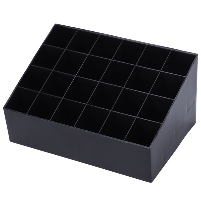 24 Lipstick Holder Organizer Lipstick Holder Display Houder Cosmetische Black