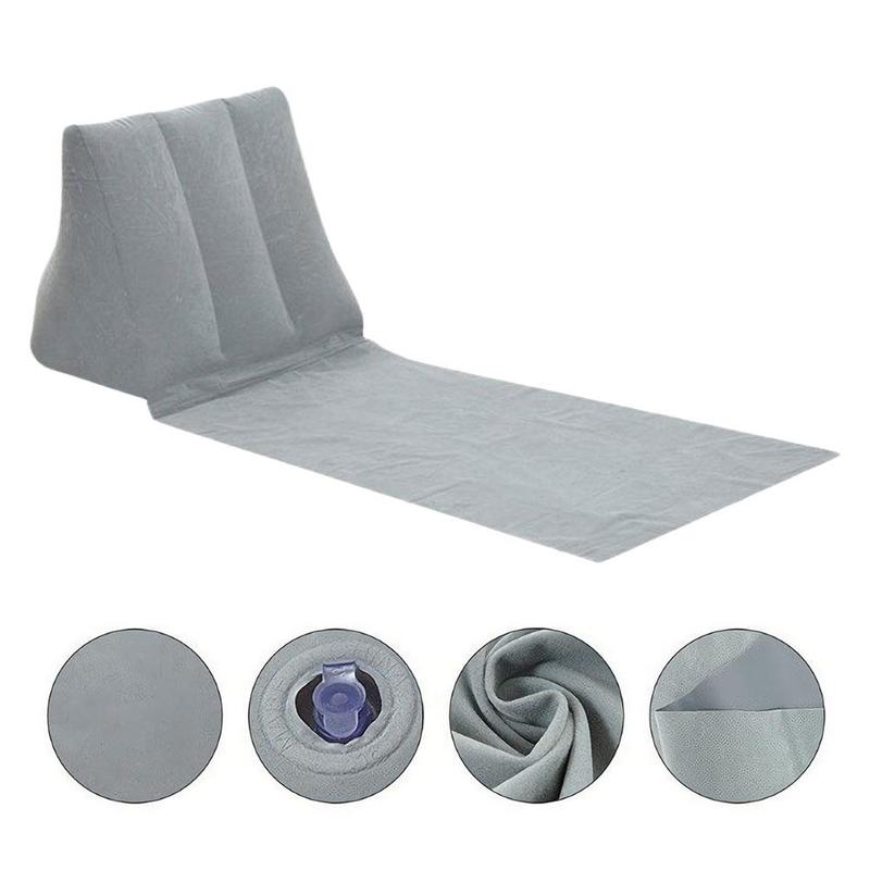 1 Pcs Outdoor Camping Foldable Inflatable Cushion Beach Leisure Cushion Inflatable Triangle Lounger B1I6