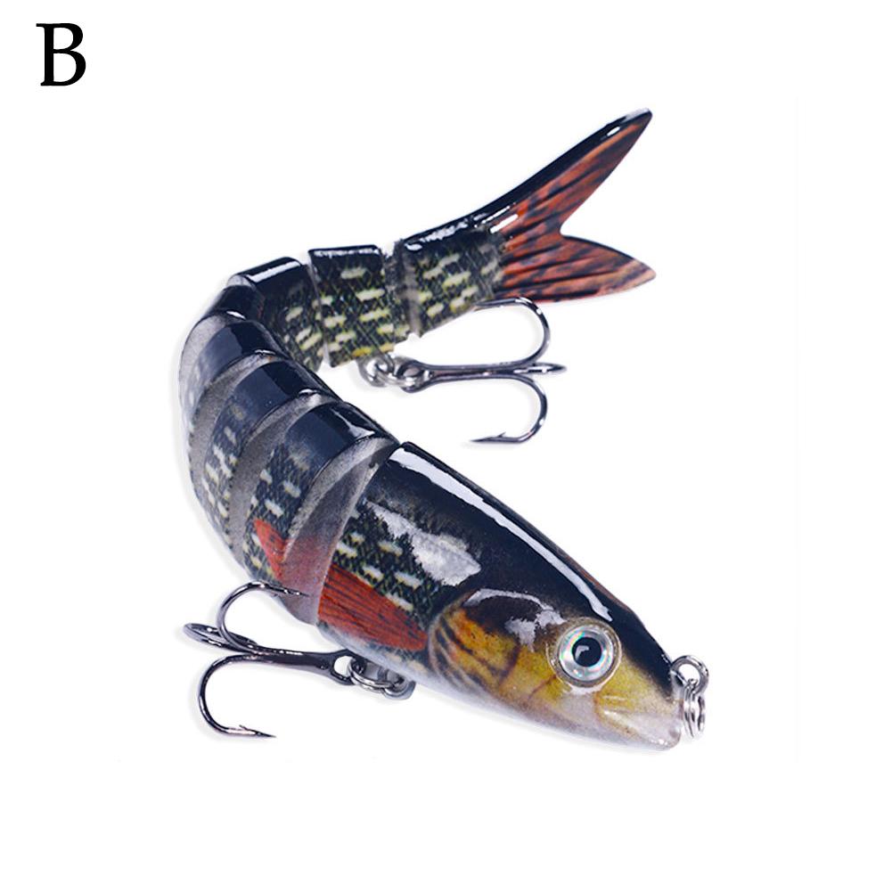 13cm 18g Multi Jointed Swimbait Fishing Lures Sinking Hard Bait Crankbait Wobbler For Pike Bass Musky Tackle: YELLOW