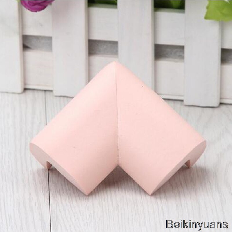 2018 4 szt. W kształcie litery L poszerzone zabezpieczenie przed kolizją ochraniacz narożny zabezpieczenie przed dziećmi kąt bezpieczeństwa ochrona krawędzi kąt: lekki różowy