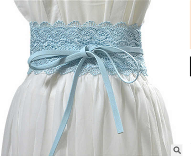 Ceintures en dentelle pour femmes, 11 couleurs, Corset féminin, auto-cravate, Obi Cinch, pour robe de mariée: C