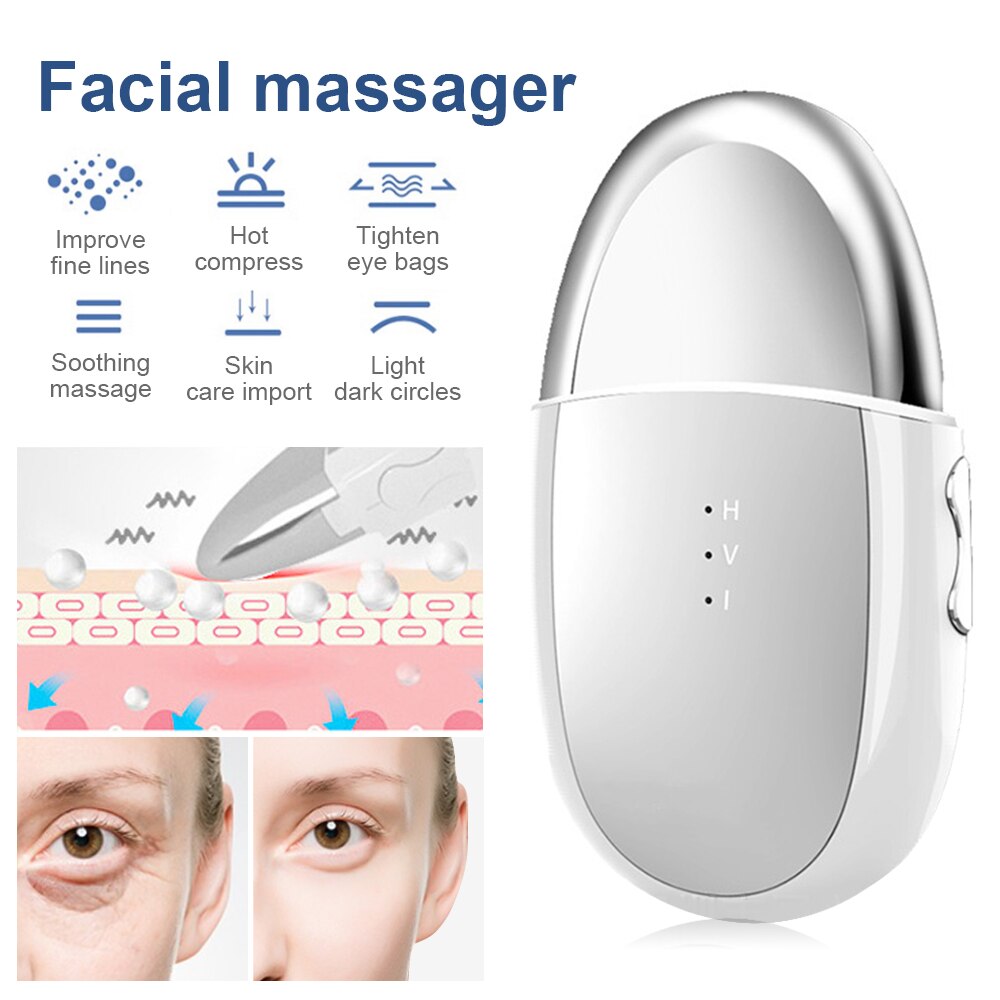 Eye Massager Ionic Eye Lift Anti Aging Machine Face Lift Huidverstrakking Ogen Zakken Remover Galvanische Spa Massage Apparaat Voor gezicht